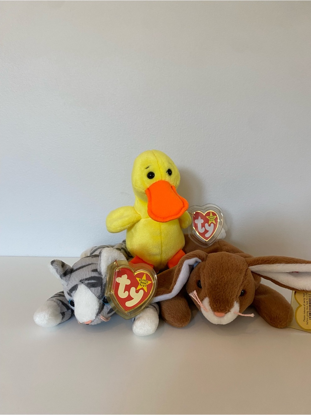 TY Beanie Baby Lot - Prance, Quackers, Ears